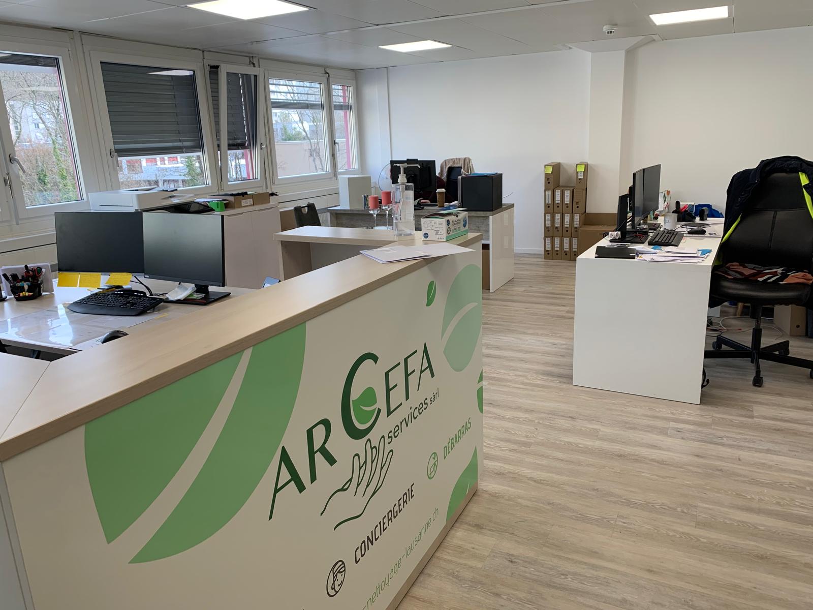 Accueil des bureaux ARCEFA